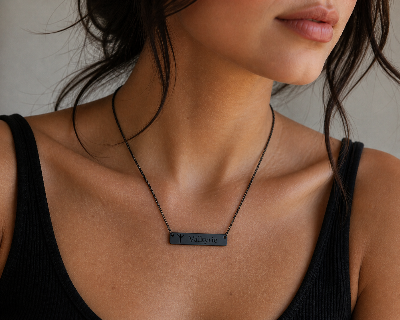Valkyrie Horizontal Bar Necklace