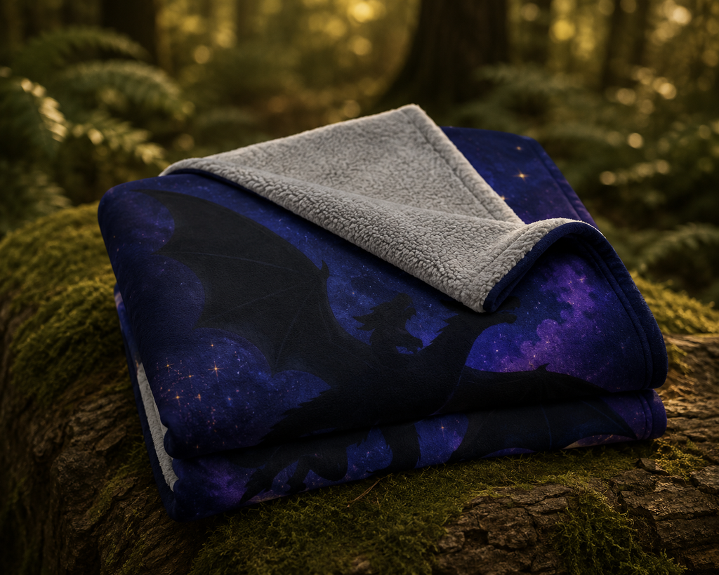 Dragon Rider Fleece Blanket