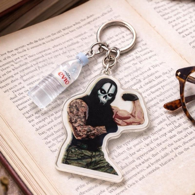 “Norse” Flexing Skull Keychain – Tiny Gains, Big Attitude